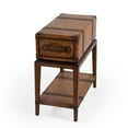 thumbnail image 1 of Old World Map Chairside Table In Brown, 1 of 8