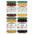thumbnail image 1 of Old World Quality Foods 4-pack Premium European Fruit Jam Sampler with Strawberry Vanilla, Pear Ginger and Lime, Sour Cherry, and Apple Mango Flavors, 9.52 oz Jars, 1 of 3