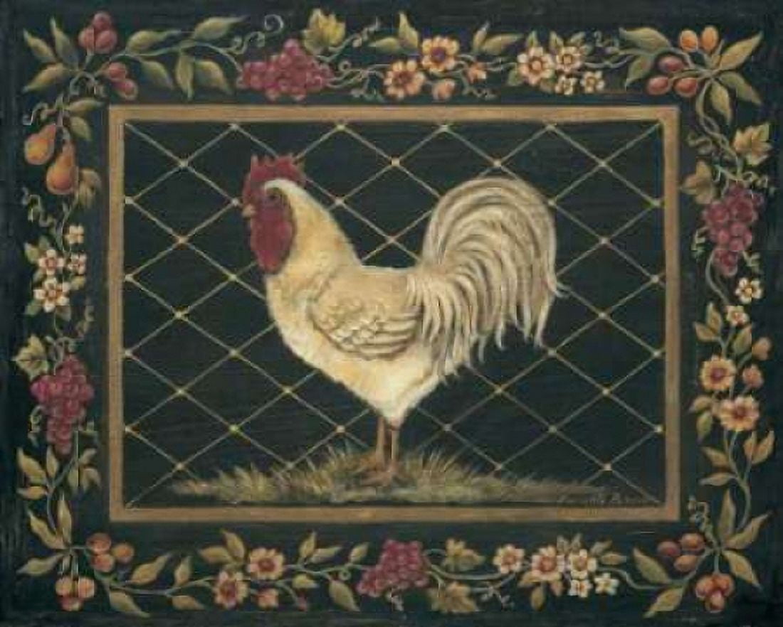 Old World Rooster Canvas Art - Kimberly Poloson (24 x 30)
