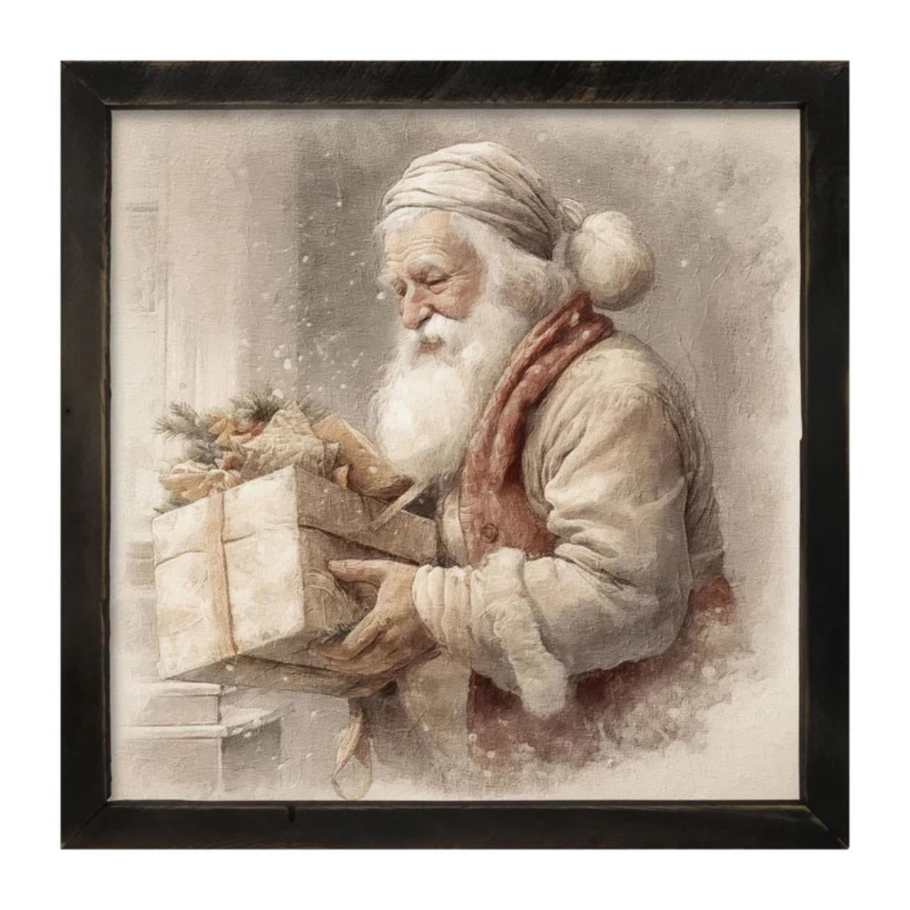 アンティーク調　サンタクロース　フォトフレーム Santa Frame