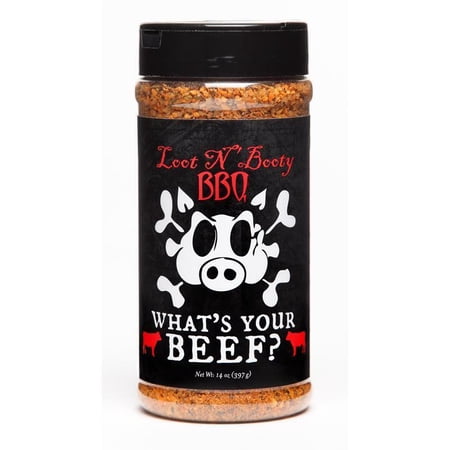 Old World Spices 8013866 14 oz Loot N Booty Whats Your Beef Salt, Pepper & Garlic Beef Rub