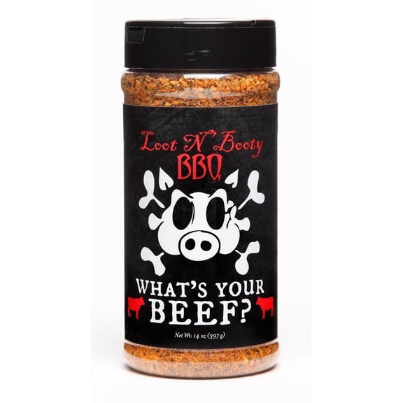 Old World Spices 8013866 14 oz Loot N Booty Whats Your Beef Salt, Pepper & Garlic Beef Rub