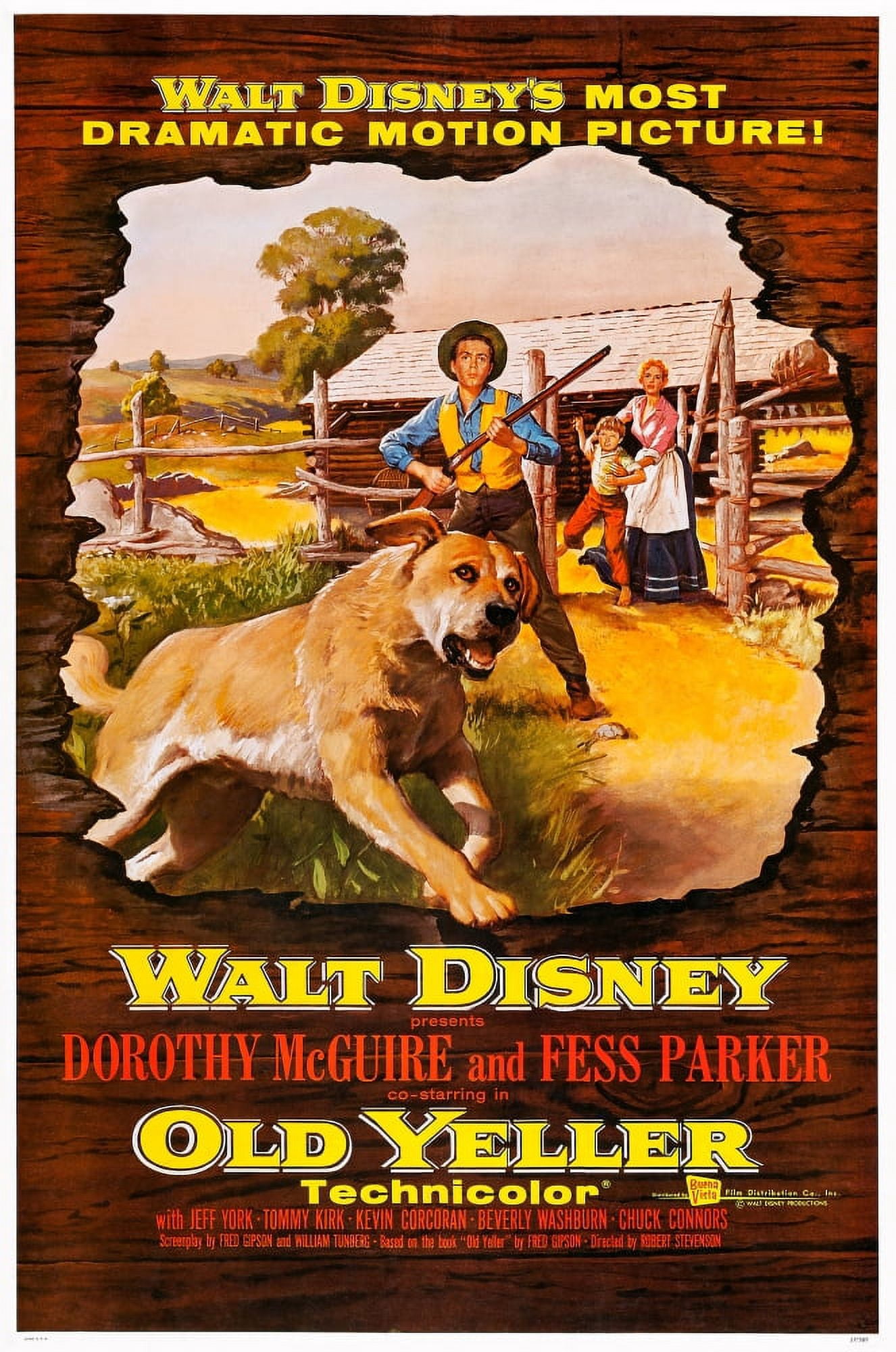 Old Yeller Canvas Art - (11 x 17)