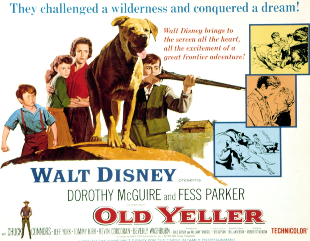 Old Yeller Kevin Corcoran Beverly Washburn Dorothy Mcguire Tommy Kirk