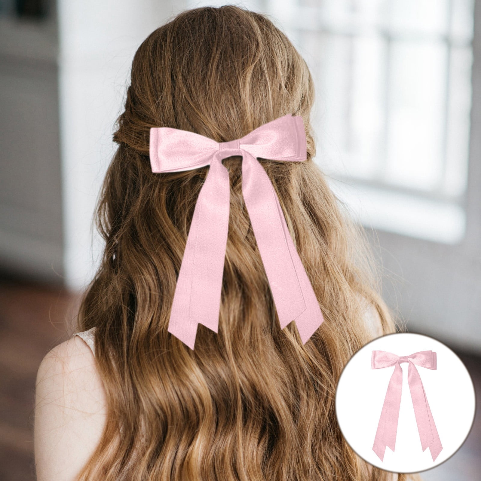 Clear Small Hair Clips Ponytail Hair Clips for Natural Hair Hair for Toddler Girls Hair Barrettes Snap Clip Large Metal Snap Hair Clips Rainbow Bow Holder for Girls Hair Bows Barrettes for Fine Hair