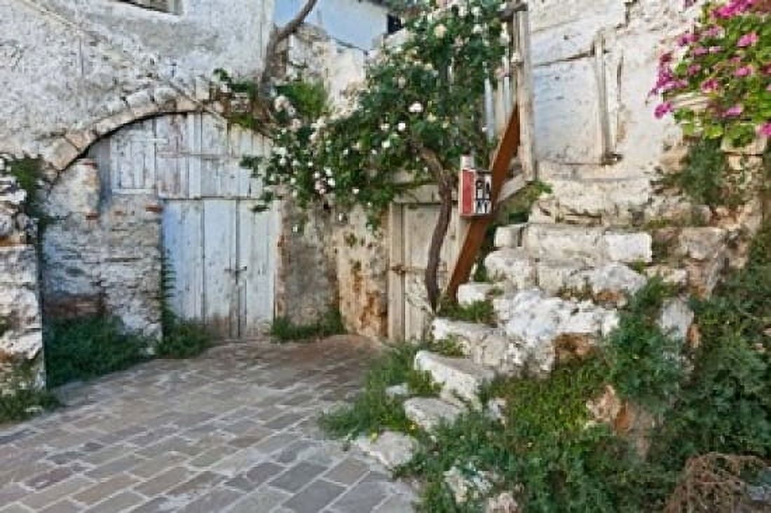 Old door Chania Crete Greece Canvas Art - Adam Jones DanitaDelimont (24 x 15)
