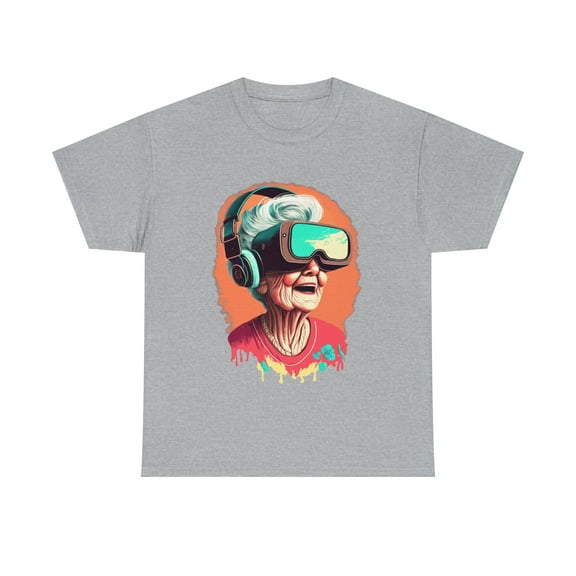 Old lady Gamer Unisex Heavy Cotton Tee