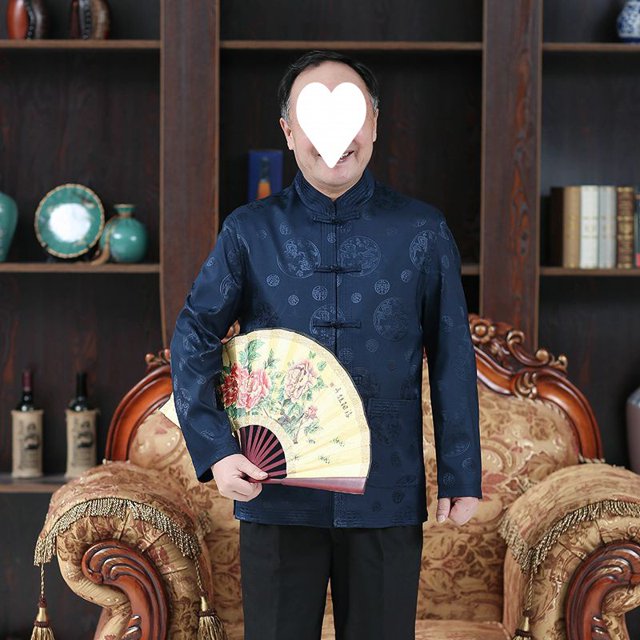 Old men‘s Tang suit coat 60yearold 70yearold birthday grandpa