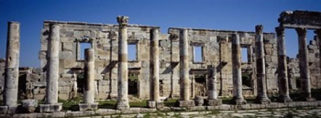 Old ruins on a landscape Cardo Maximus Apamea Syria Canvas Art - Panoramic Images (18 x 7)