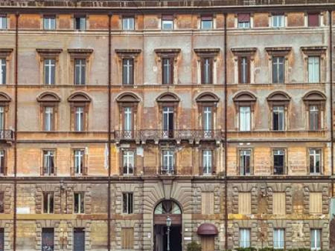 Old rustic building in Rome Italy Canvas Art - Assaf Frank (18 x 24)