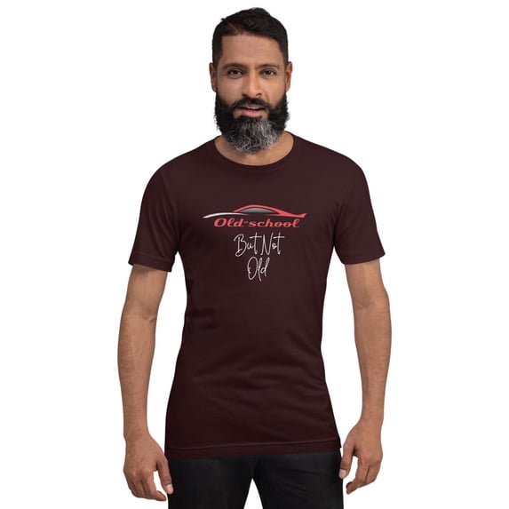 Old-school But Not Old Funny Fathers Day (Oxblood Black, L)