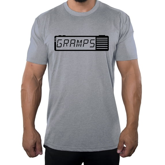 Old school Gramps Clock- Family Reunion Men's T-shirts - Heather Grey MH200FAM S53 S