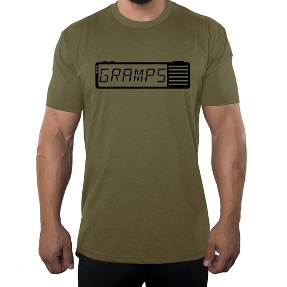 Old school Gramps Clock- Family Reunion Men's T-shirts - Olive Drab MH200FAM S53 XL