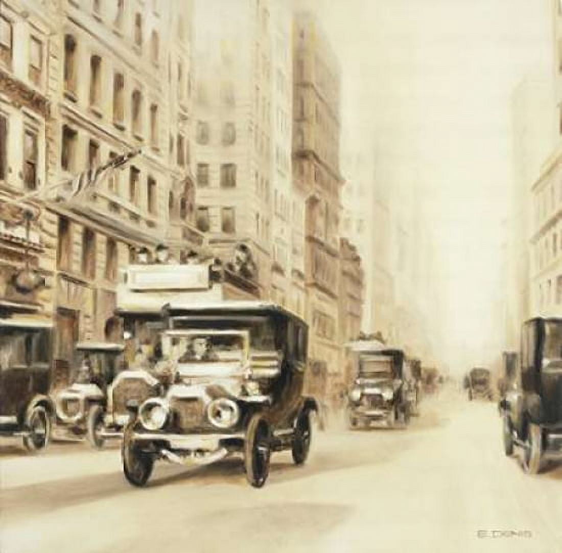 Old street usa Canvas Art - E Denis (24 x 24)