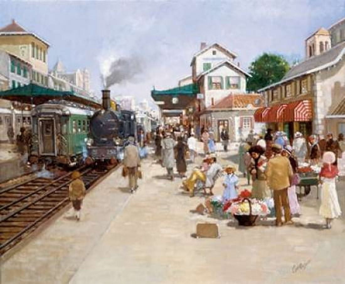 Old trainstation I Canvas Art - Carel van Rooijen (20 x 24)