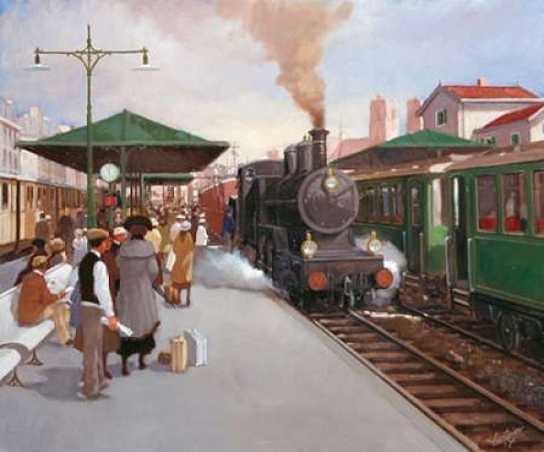 Old trainstation II Canvas Art - Carel van Rooijen (20 x 24)