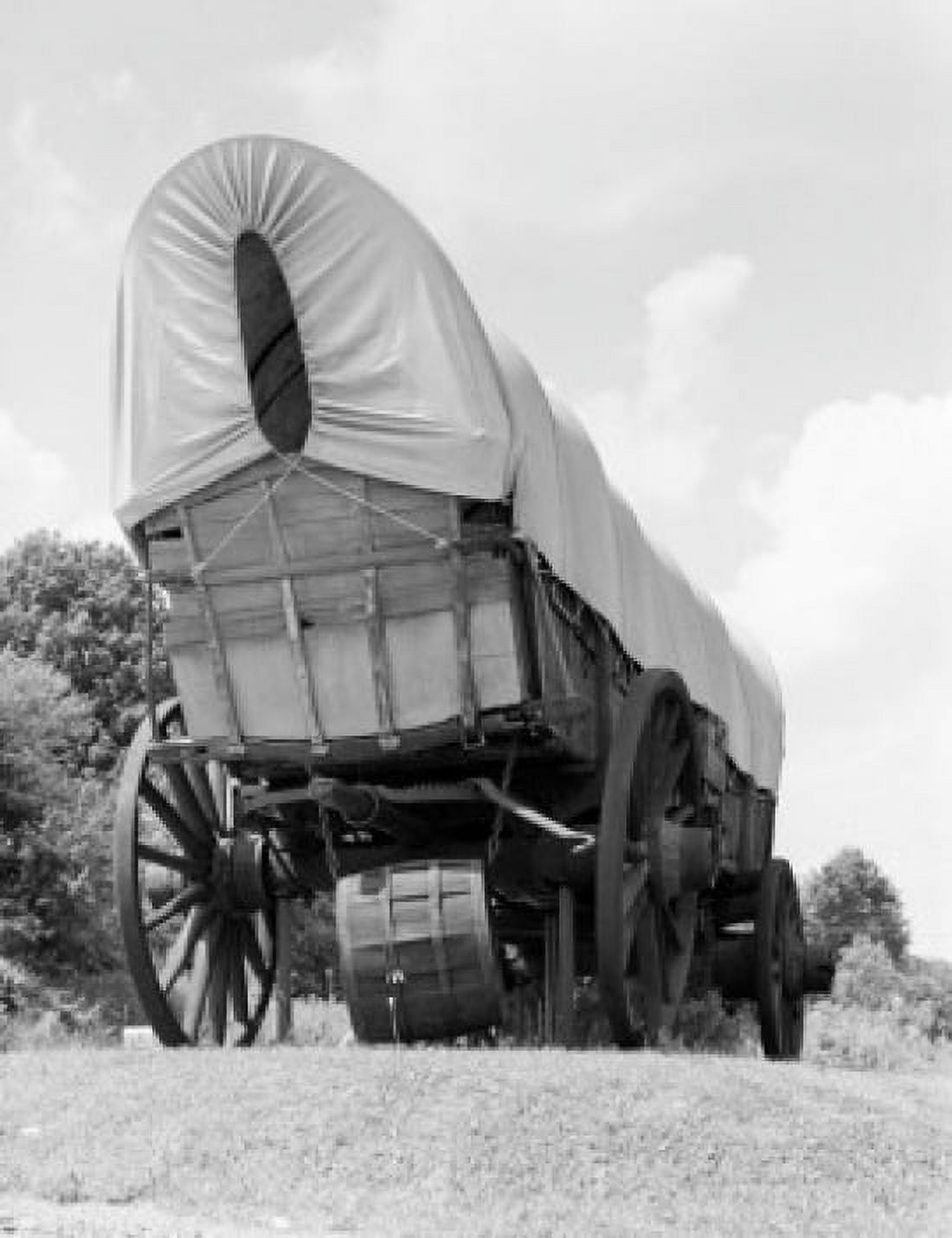 Old wagon on meadow Canvas Art - (18 x 24)