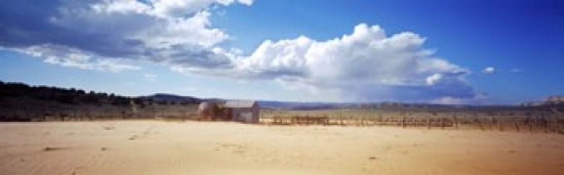 Old well and ranch in the desert Utah USA Canvas Art - Panoramic Images (18 x 6)