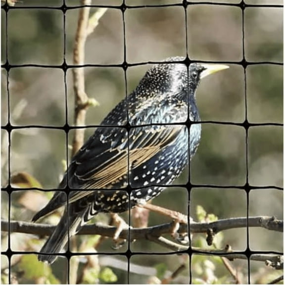 OldMacDonald Professional Grade 14ft x 4920ft (0.79"x0.79" mesh) Bird Netting Protect Plants, Vegetables, and Fruit Trees - Lasting Protection Against Birds, Deer and Other Pests (11gr/sq m)