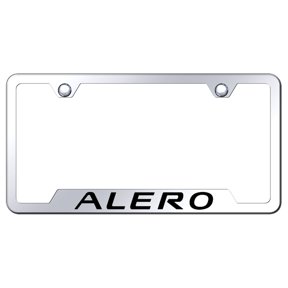 OldMobile Alero Laser Etched Logo Cut-Out License Plate Frame (Chrome)