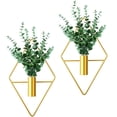 thumbnail image 1 of OldPAPA 10 In Hanging Planters with Artificial Aquatic Plants, Metal Vase, 2 Piece, 1 of 7