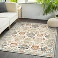 thumbnail image 1 of OldPAPA Boho Persian Area Rug - 4'x6' Washable Rugs for Living Room,Machine Washable Rug with Non-Slip,Small Rug Vintage Accent Low Pile Rug for Entryway Bedroom Bathroom Dining Door Mat, 1 of 9