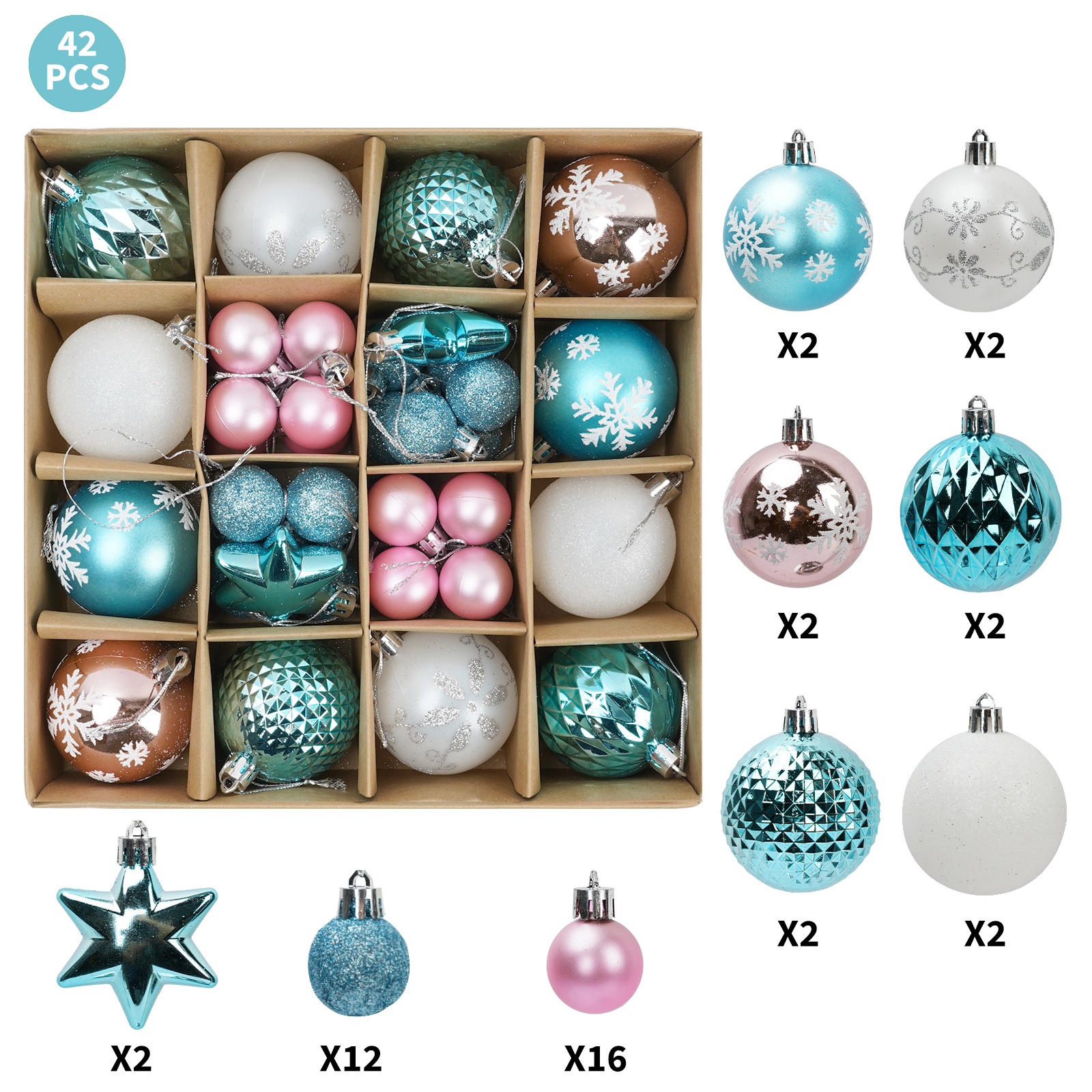 1PC Christmas Ball Ornaments Christmas Decorations Tree Balls Christmas