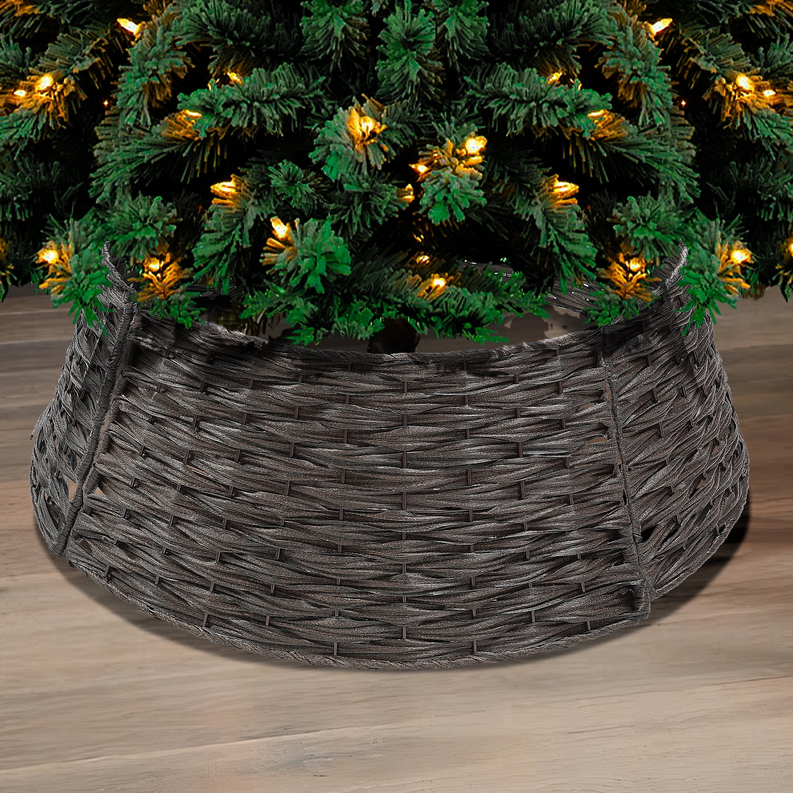 OldPAPA Christmas Tree Collar, 26in Woven Xmas Tree Collar Ring Base