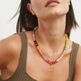 thumbnail image 1 of OldPAPA Colorful Beaded Initial Necklaces,Trendy Beaded Choker Necklace for Women,Handmade Letter Necklace Valentines Day Gifts for Women Jewelry, 1 of 10