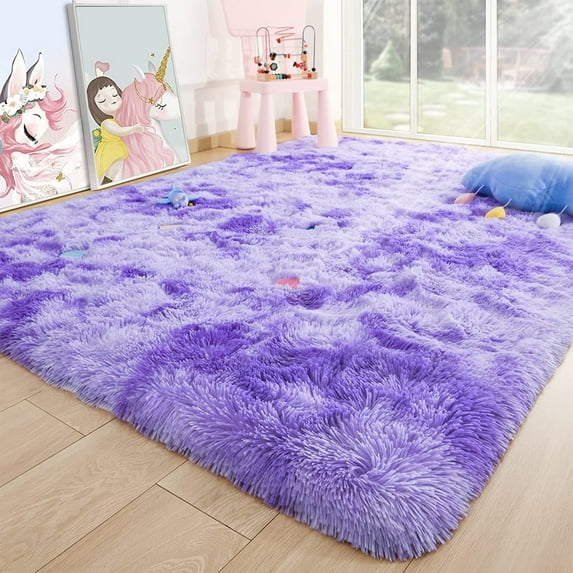OldPAPA Soft Fluffy Area Rug for Living Room Bedroom Shaggy Accent Carpets for Boys Girls Rooms,5'x7'