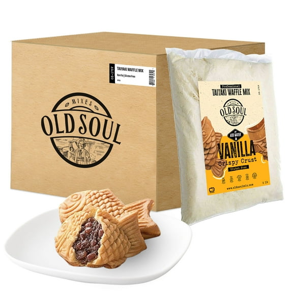 OldSoul Professional Taiyaki Waffle Mix | Crispy | Vanilla Flavor | GLUTEN FREE | 504 Waffles | 30 Lbs