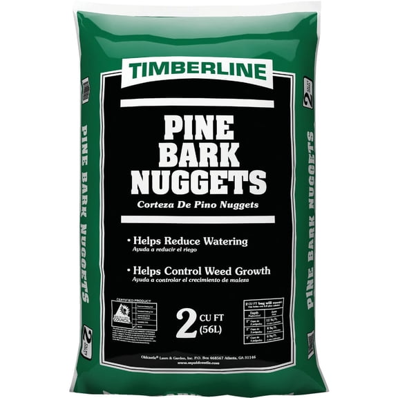 Oldcastle Lawn & Garden Timberline Pine Decorative Bark Mulch Nuggets - Pack of 8