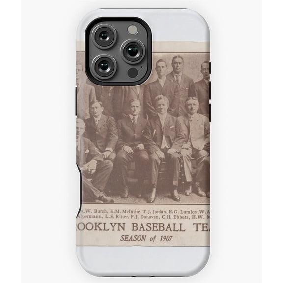 Olde Brooklyn Baseball Team Photo Phone Case for iPhone 16 15 14 13 12 11 Pro Max