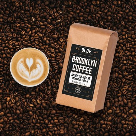 Olde Brooklyn Coffee Medium Roast Whole Bean Coffee, 2LB, Bag