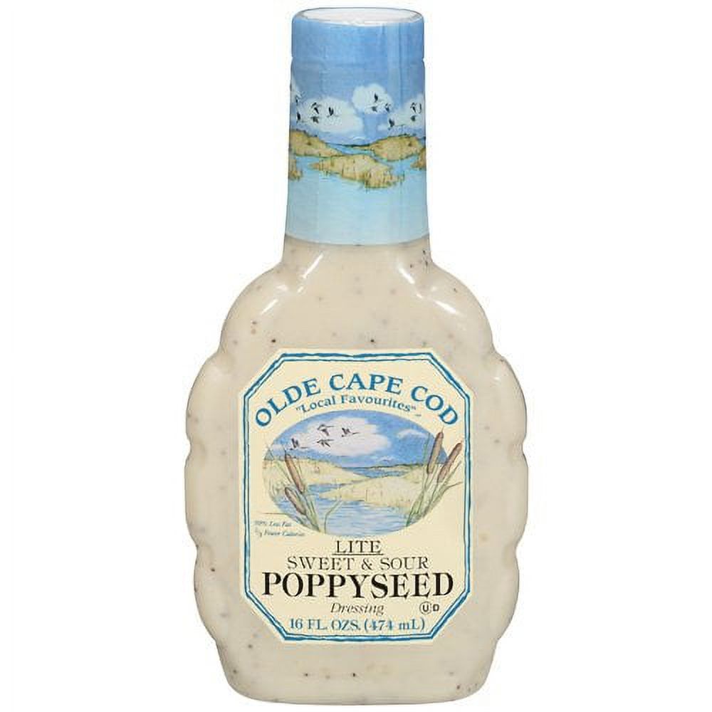 Olde Cape Cod Lite Sweet & Sour Poppyseed Dressing, 16 oz