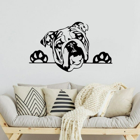 Olde English Bulldog Bully Dog Decal Vinyl Car Sticker Funny Pattern Wall Decals 43x27cm