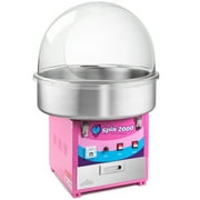 Olde Midway Cotton Candy Machine with Bubble Shield, Electric Candy Floss Maker