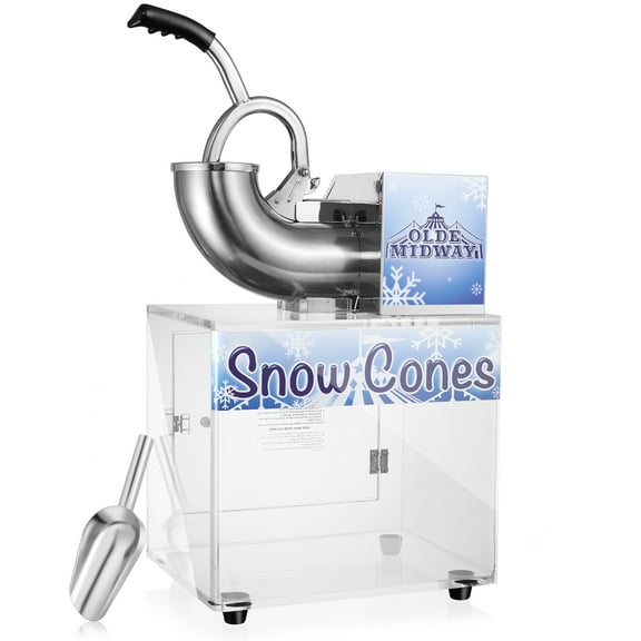 Olde Midway Snow Cone Machine, Commercial Countertop Ice Shaver Slush Maker
