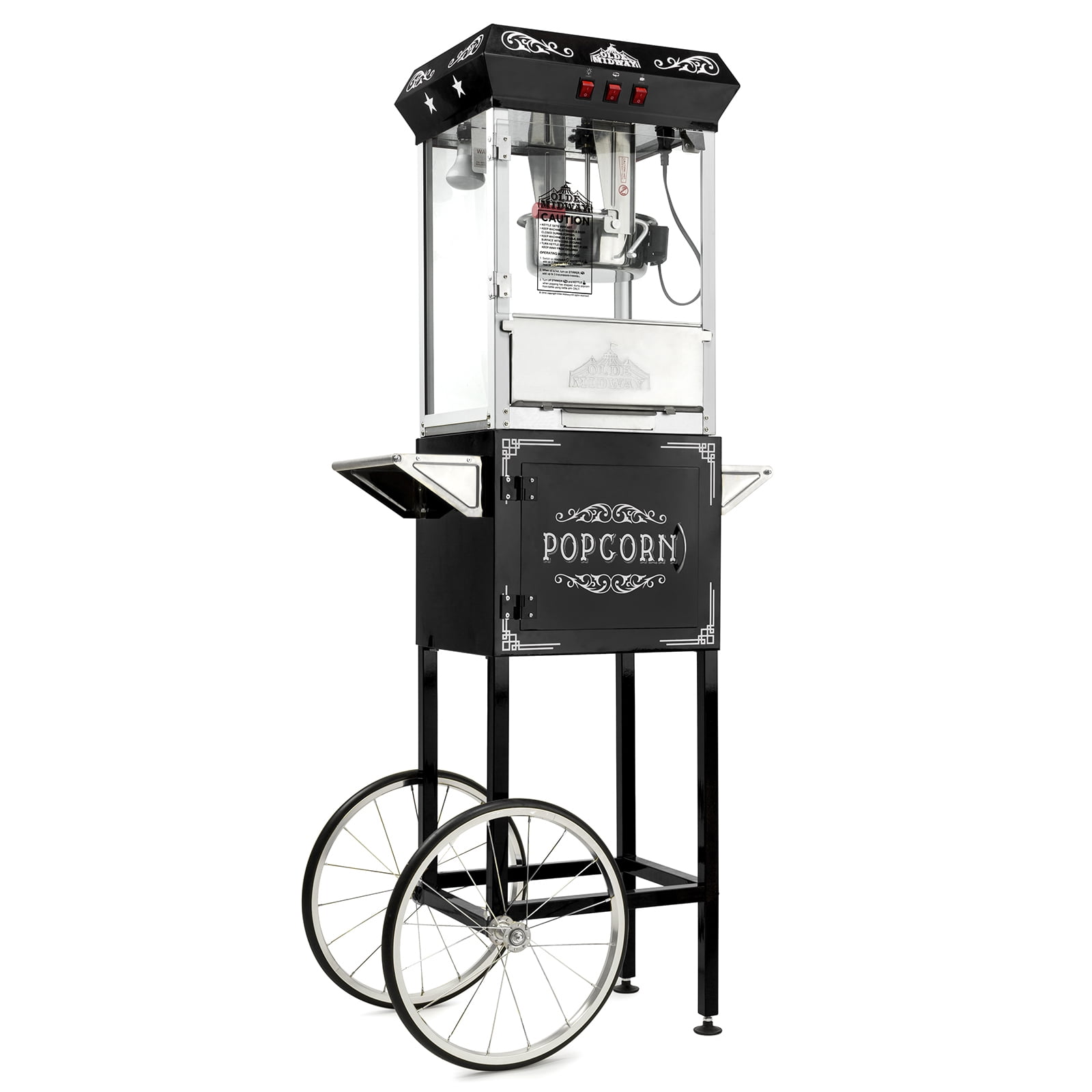 https://i5.walmartimages.com/seo/Olde-Midway-Vintage-Style-Popcorn-Machine-Popper-with-Cart-and-8-Ounce-Kettle-Black_5619d604-c07c-45a5-bca0-9fb5a9b025e6.7e792d39025c386fafbf87f9520ea584.jpeg