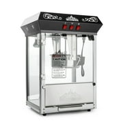 Olde Midway Vintage-Style Tabletop Popcorn Popper Machine with 10 Ounce Kettle, Black