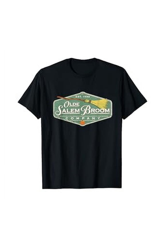 Olde Salem Broom Co Factory Logo Vintage Halloween S-5XL T-Shirt, Vintage Birthday Gift