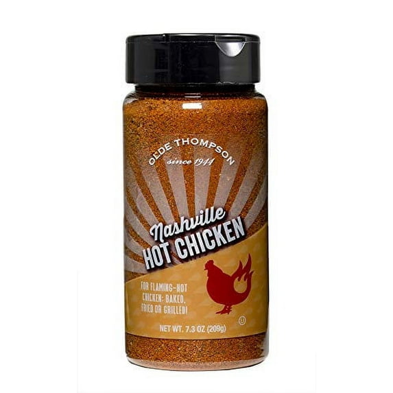 Olde Thompson Nashville Hot Chicken Seasoning, Flaming Hot Chicken Spice, 7.3 oz