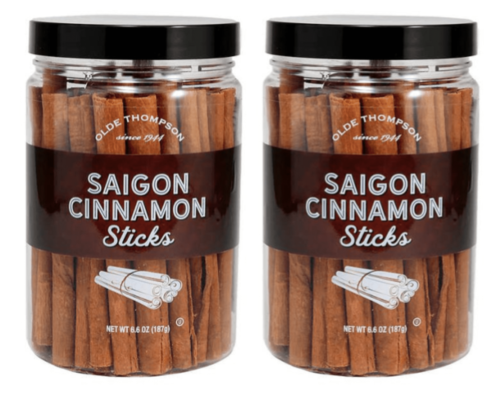 Olde Thompson Saigon cinnamon Sticks 6.6 Ounces/187 Grams Pack of 2