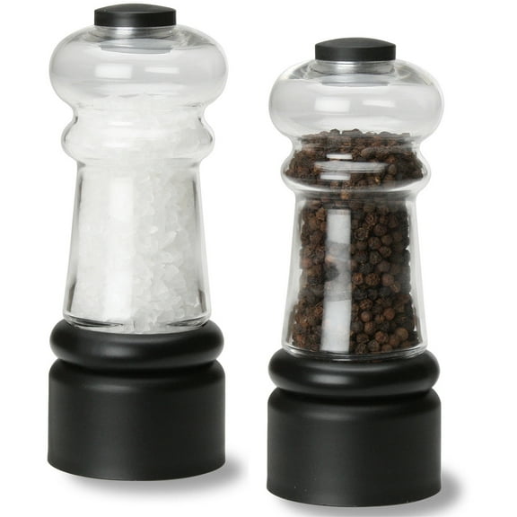 Olde Thompson York Salt Mill and Pepper Mill Set, Multi-Purpose Kitchen Storage and Organization Solution