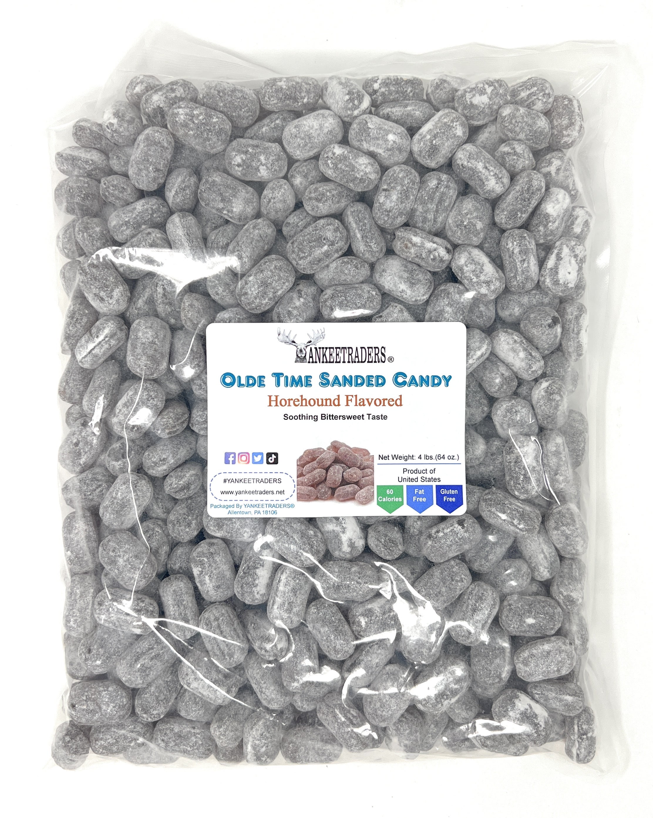 Olde Time Horehound Sanded Candy Drops ~ 4 lbs.
