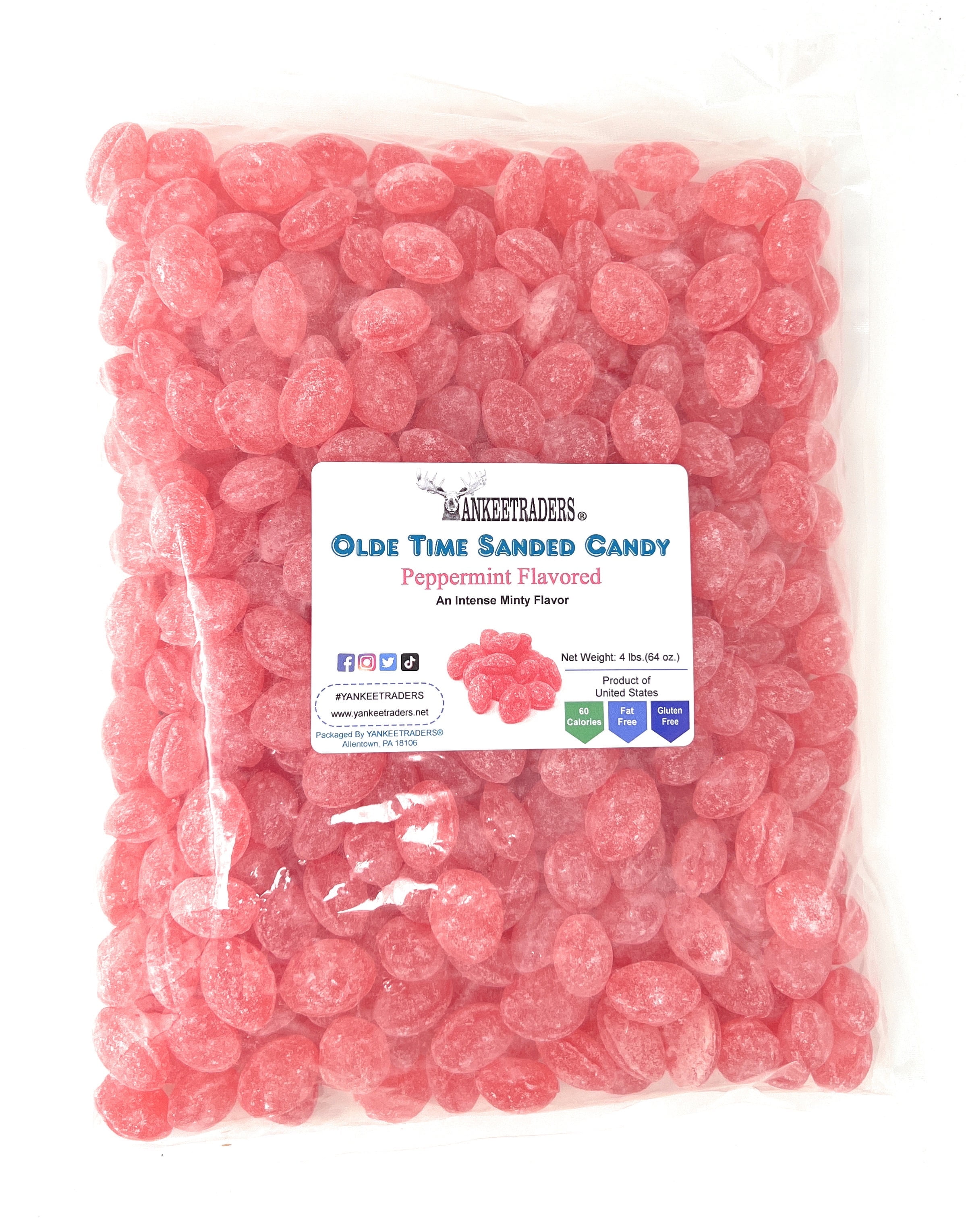 YANKEETRADERS Olde Time Peppermint Hard Candy Drops, 4 lbs.