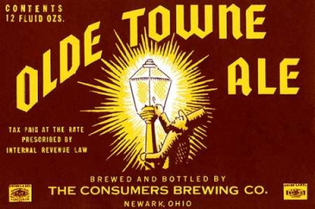Olde Towne Ale Canvas Art - Vintage Booze Labels (24 x 36)