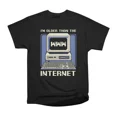 thumbnail image 1 of Older Than The Internet Computer Pixel Art T-Shirt Tee Gift For Him Merch For Her Apparel, 1 of 2