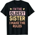 thumbnail image 1 of Oldest Sister Shirt for Women Girls Funny Matching Sibling T-Shirt, 1 of 4