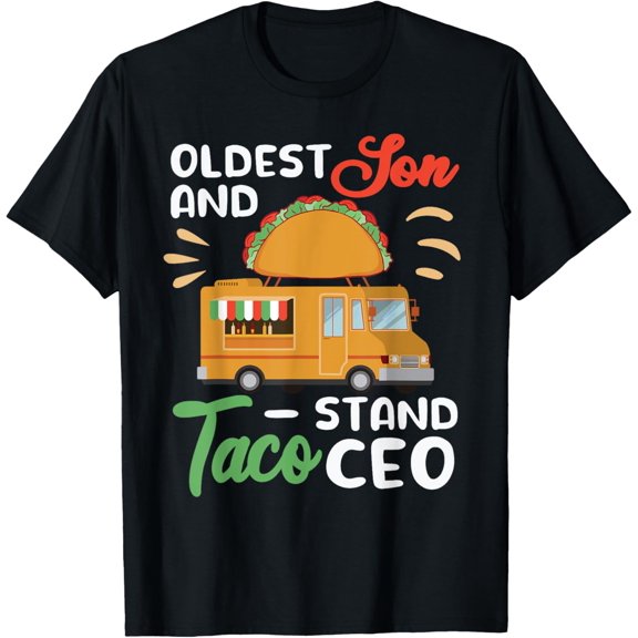 Oldest Son and Taco Ceo cute mexican food truck foodie T-Shirt